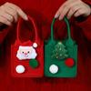Santa Christmas Candy Bag Cartoon Cookies Storage Bag Mini Felt Candy Bag  Party Supplies