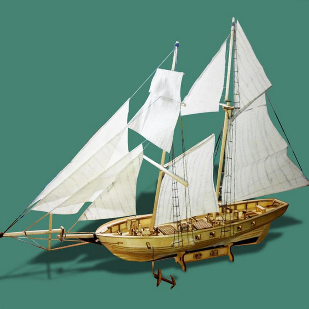 DIY Ship Assembly Model Kits Wooden Sailing Boat Scale Model Decoration for Kids Adults