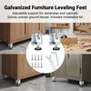 Adjustable Furniture Feet Leveling Pads for Cabinets Desks with Anti Slip Base