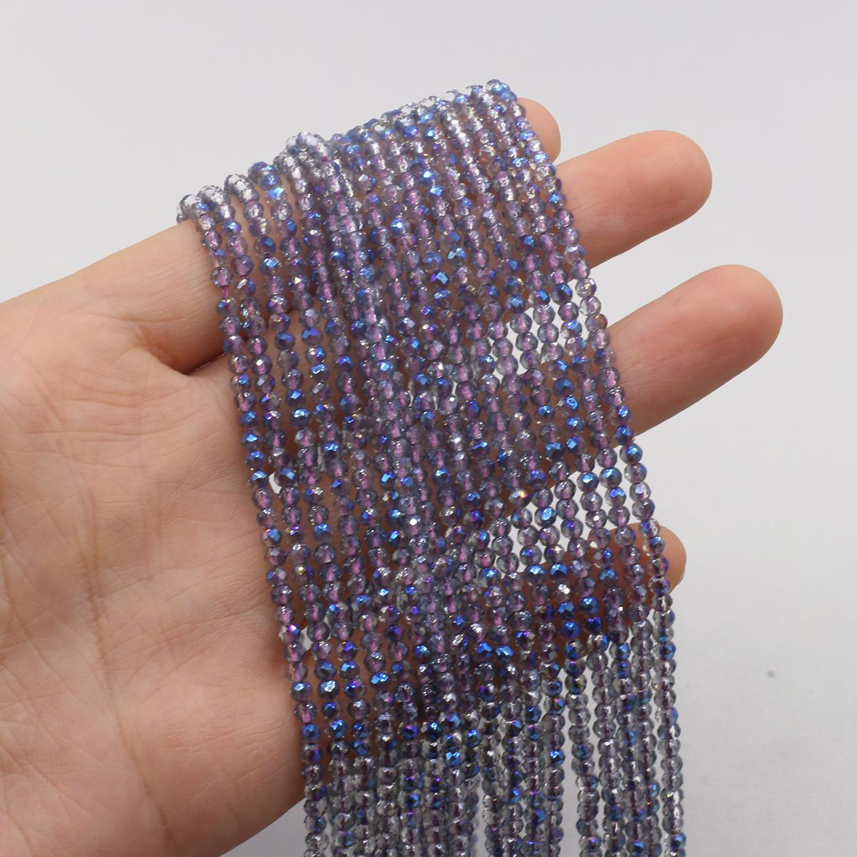 

2-ниточные бусины из шпинели 3 мм, граненые натуральные камни, свободные бусины-разделители для изготовления ювелирных изделий, ожерелий, браслетов, аксессуаров, длина бусинок 38 см 2Strand/3mm