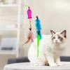 1pc  A Bell Cat Toy with A High-toughness, Dual-color Feather Steel Wire for Cats To Play With