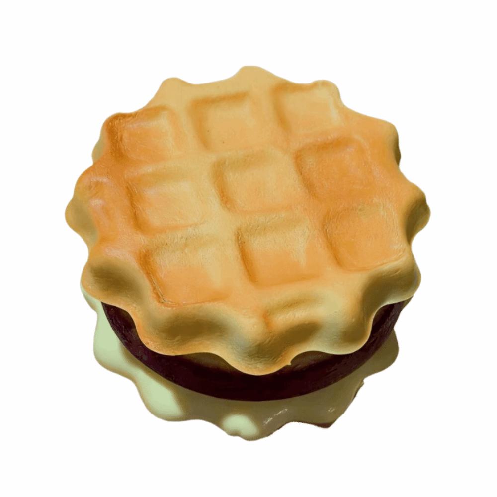 Portable Pinching Squishy Fidget Toy Slow Rising Simulated Waffle Squeeze Toy Simulation Toy Style 1