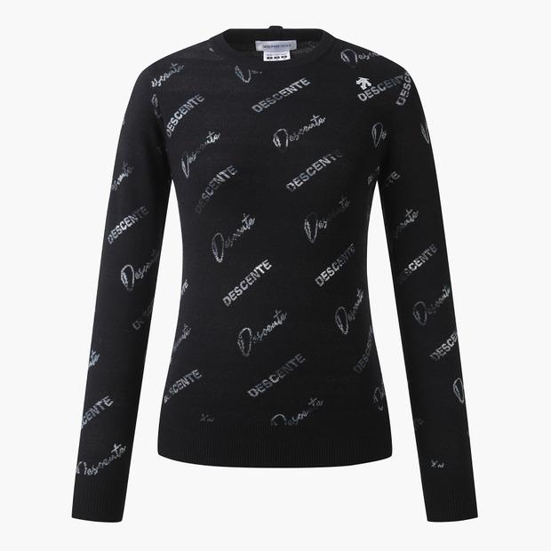 DESCENTE GOLF Women'S Logo Jacquard Pattern Sweater (Dp31Wfkp94)