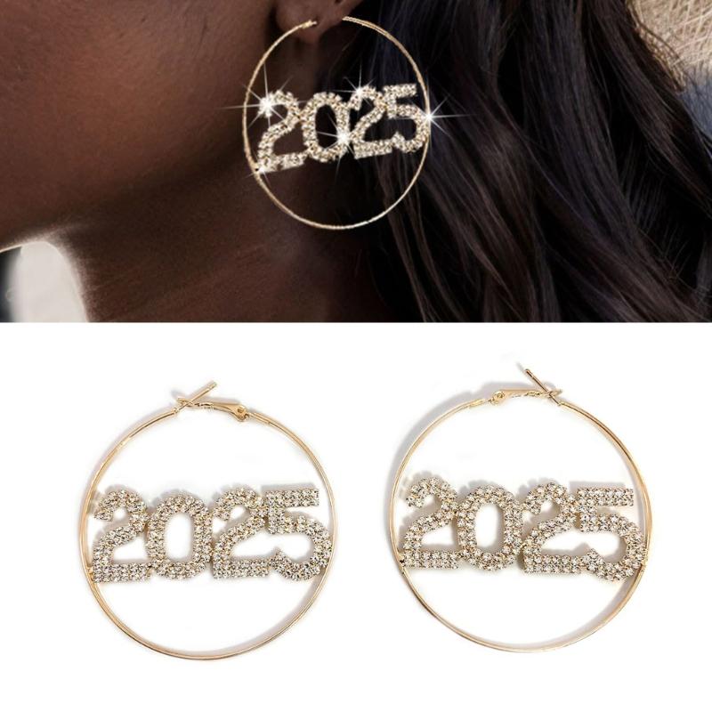 Elegant 2025 Pendant Earrings Jewelry Accessory for Women with Rhinestones Home Accent and Unique Long Designs