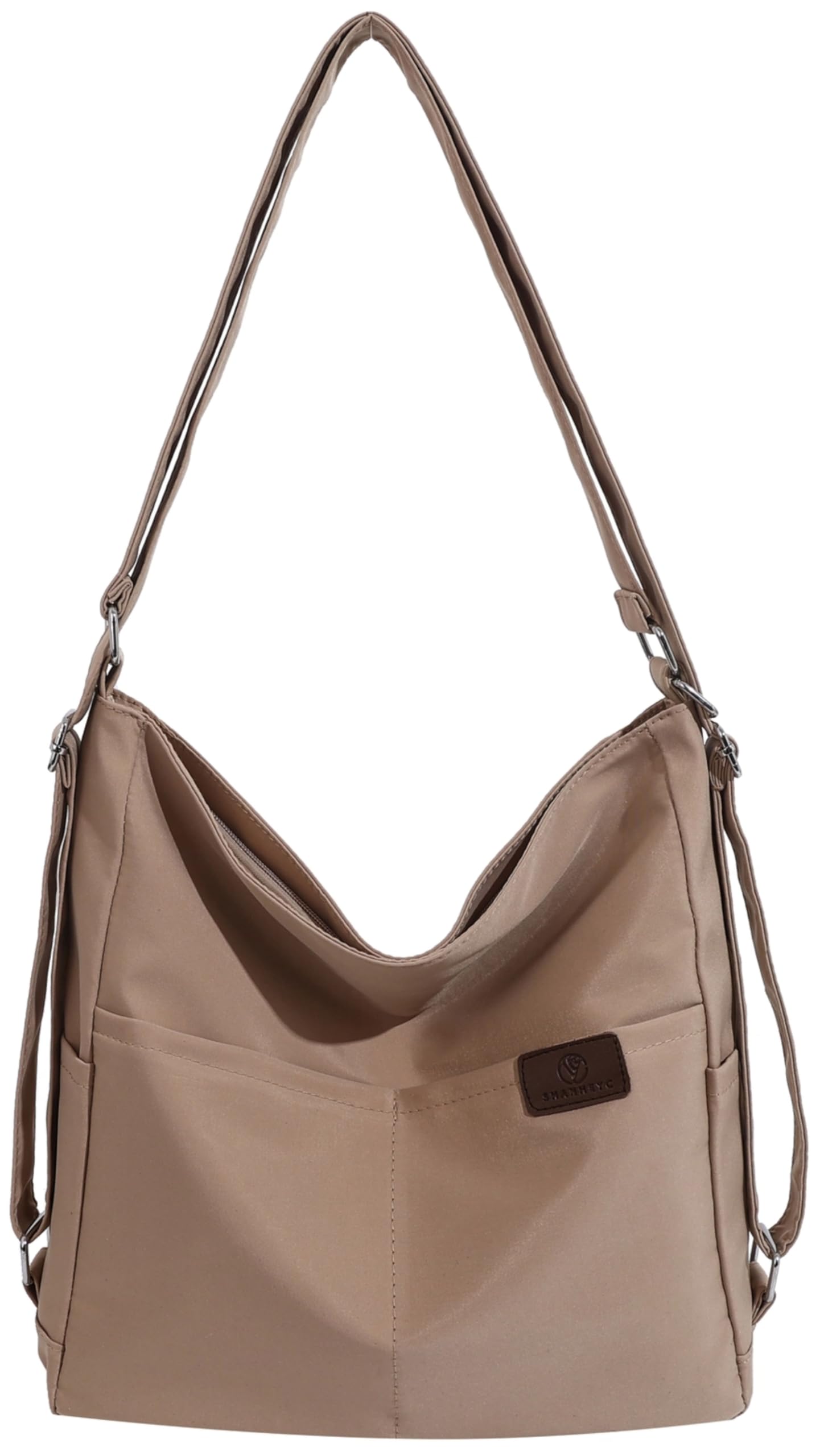 

Multifunctional shoulder shoulder shoulder A4 shoulder bag that can also be used as a khaki [HIKKER-LINK] bag, tote, ladies backpack, bag,