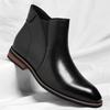 Handmade Leather Men's Chelsea Boots Leisure Walk Botas Fashion Casual Business High Top Shoes Ankle Boots Formal Dress Footwear