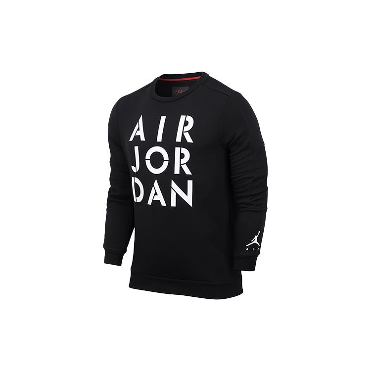 Jordan Air Jordan Jumpman Sweatshirts Men s Black Crew Neck Moderate Regular CK1355-010 XS