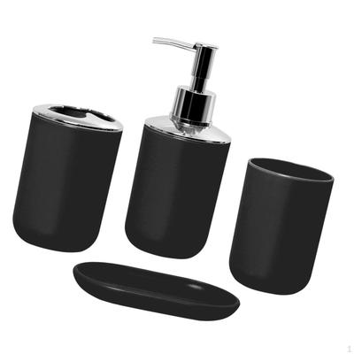 Bathroom Accessories Bath Accessory Complete Set Modern Decor Soap Dispenser Toothbrush