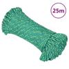 152703 vidaXL Boat Rope Green 5 Mm 25 M Polypropylene