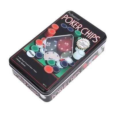 100pcs / Box Poker Chips Professional Family Educational Digital Chips Poker Chips Set