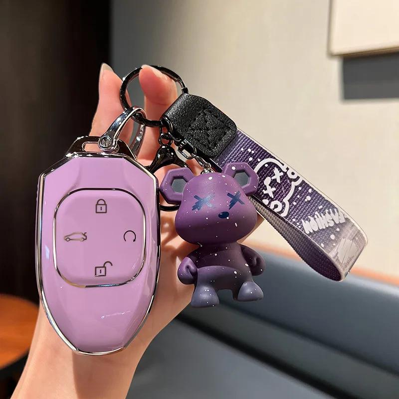 

Soft Tpu Car Remote Key Case Cover Shell For Trumpchi Gac Empow J11 J12 J13 J14 J15 J16 Gs8 Protector Keychain Accessories
