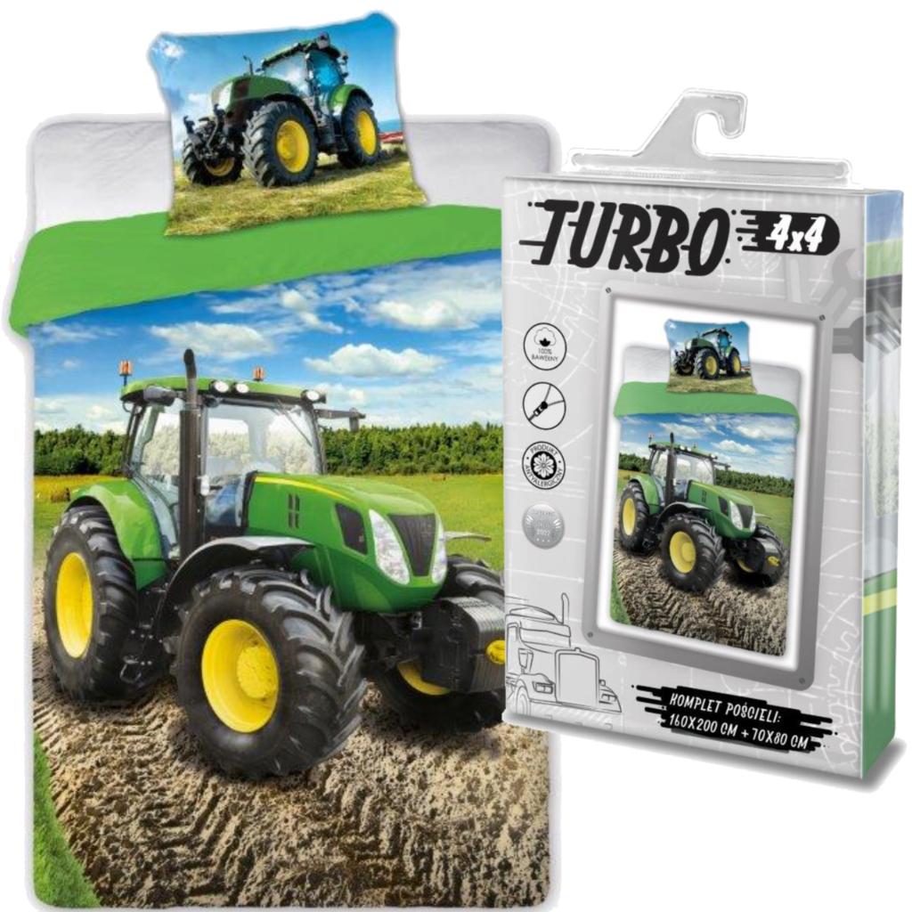 Bedding Set Duvet 160x200 Youth Tractor Pillow 70x80 Farm