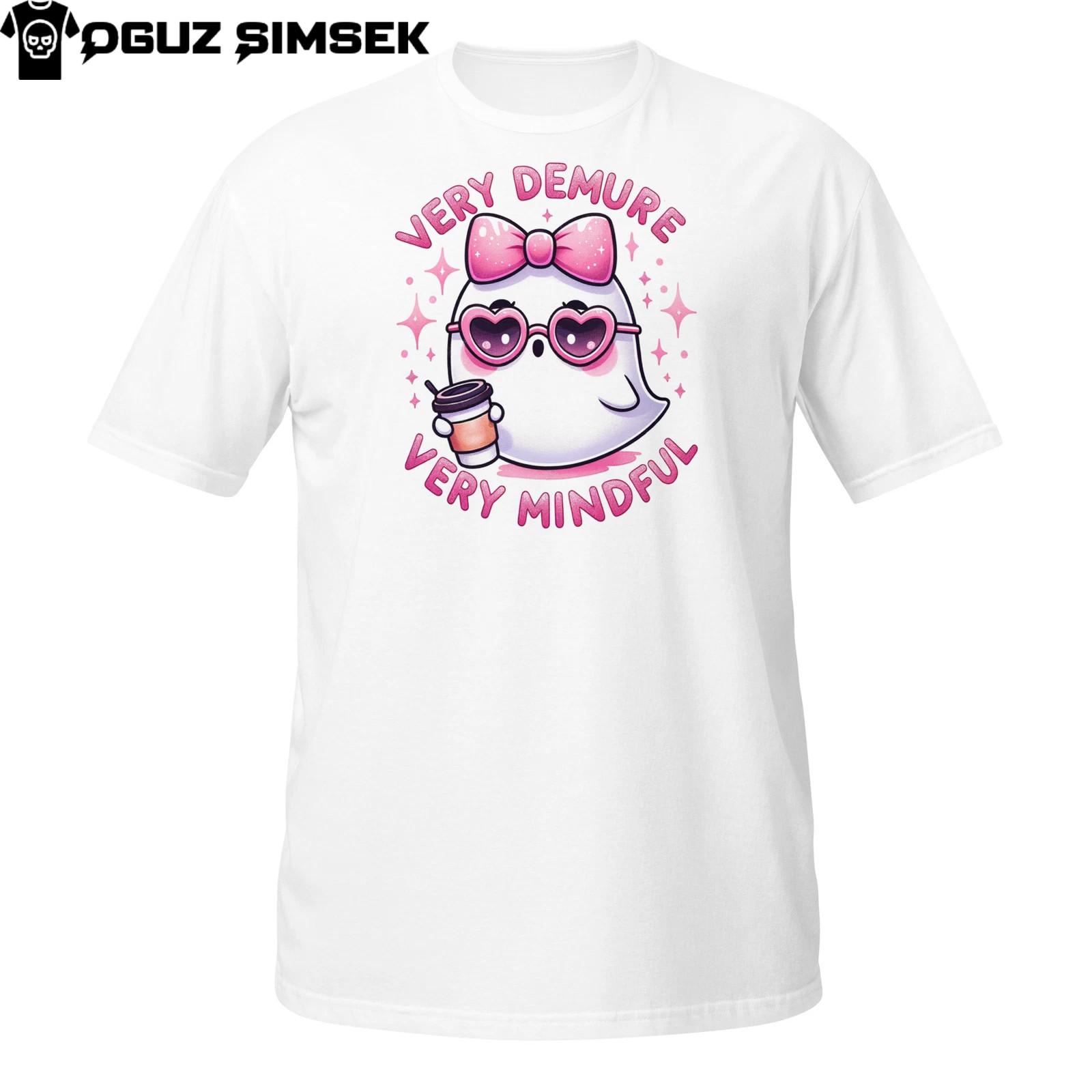 Very Demure Ghost Cute T-Shirt Mens Womens Tees Top – Mindful Coffee Ghost Tee M