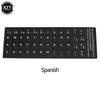 1 Stück Buchstaben Tastaturaufkleber Englisch/Italienisch/Spanisch/Japanisch/Koreanisch/Französisch Mattierte PVC-Aufkleber für Laptop Desktop-PC Computer
