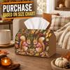 1pc Whimsical Forest Animal Tissue Box Cover, Squirrel Acorn Flora Foliage High-Quality, Durable, Lightweight, Foldable Storage, Ideal for Living Room