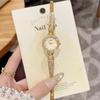 GEDI Watch Elegant Wristwatches Woman Diamond Inlaid Circular Watches Luxury Women Bracelet Quartz Watches Niche