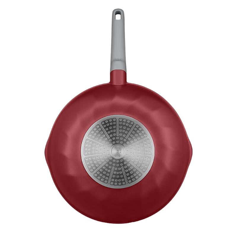 SUPOR Fire Red Dot Titanium Non-stick Wok