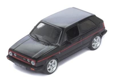 Ixo-modell VW Golf GTI (MKII) 84 Metallic BlackRed Line Silver hjul 143 CLC417N