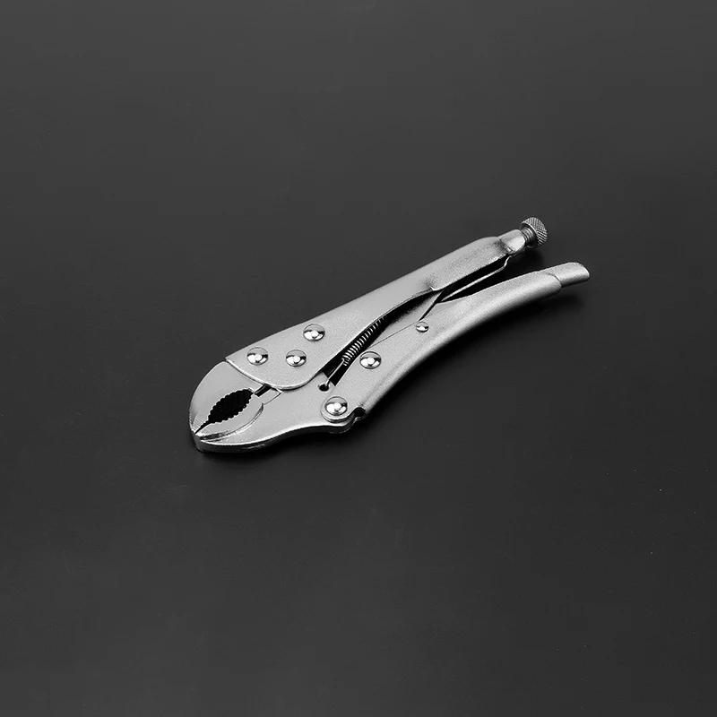 Alicates de mandíbula redonda recta ajustable, 1 pieza, alicates de bloqueo con pinza de acero al carbono, herramienta de soldadura de 5, 7 y 10 pulgadas