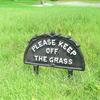 Pastoral Style Placard Cast Iron Garden Signage Iron Art Puppy Sign Lawn Horticulture Decoration Yard Lawn Signs Outdoor Decor