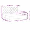 Box Spring Bed with Mattress and Headboard Blue 200 x 200 cm Velvet