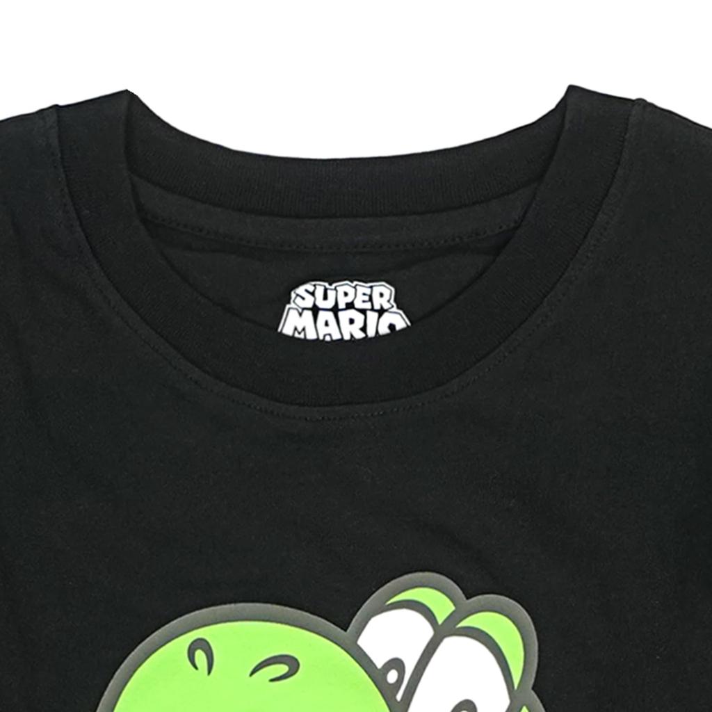 Super Yoshi character goods [Fineplus] T-shirt, short-sleeved, Mario, print, merchandise,