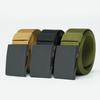Men's Belt, Wearing Toothless Automatic Buckle Nylon Belt, Men's Canvas Outdoor Casual Sports Trousers Belt