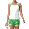 Womens Two Piece Tankini Swimsuits 2026 Tummy Control Athletic Tank Top with Printed Swim Shorts Pockets S 6XL