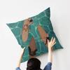 Minimalist Abstract Light Green Seawater Swimming Art Pillow Gift Home Office Decoration Pillow Bedroom Sofa Car CoverPillow Cas