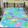 Custom Text Care Bears Pattern Floor Rug Soft Indoor Carpet Mat Living Room Bedroom