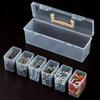 Tool Parts Storage Box Set (6 Small Boxes + 1 Large Box), Multi-Compartment Transparent Tool Organizer for Home Use