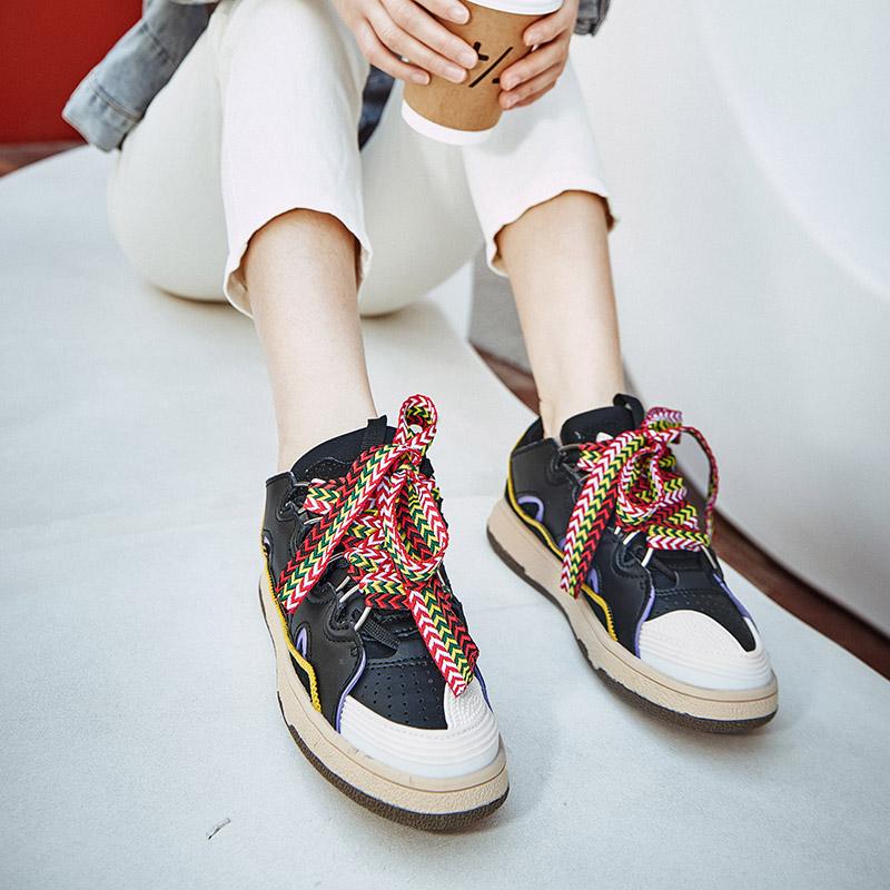 Мужские/женские повседневные кроссовки из микрофибры большого размера для улицы 45 — фото 14