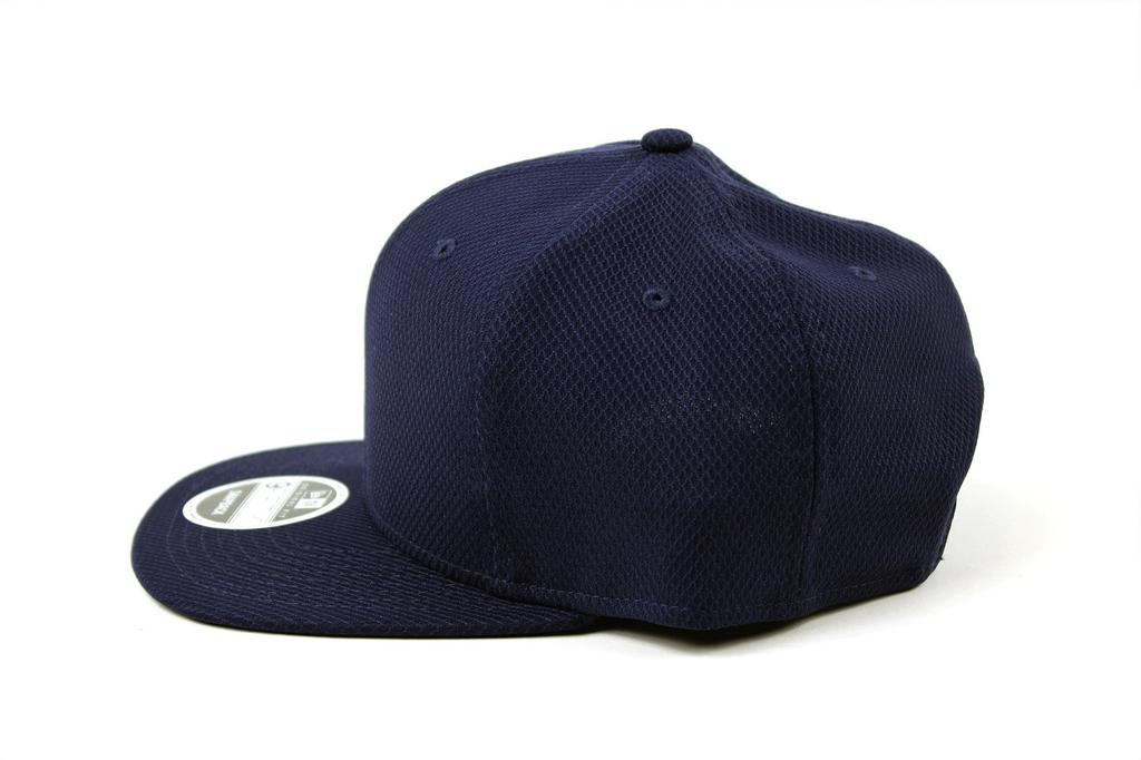 New Era Diamond Era True Navy Snapback Flat Cap for Men and Women