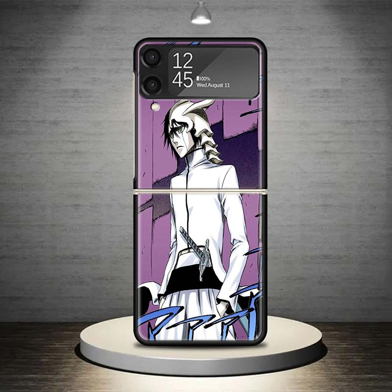 Bleach Ulquiorra Cifer 4 Phone Case For Samsung Galaxy Z Flip 7 6 5 4 3 5G Shockproof Cover Z Flip7 Flip6 ZFlip5 Flip3 Flip4 Lux