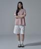 WAARFORWOMAN Wt-61 Rugby Half Collar Short Sleeve T-Shirt_Pink