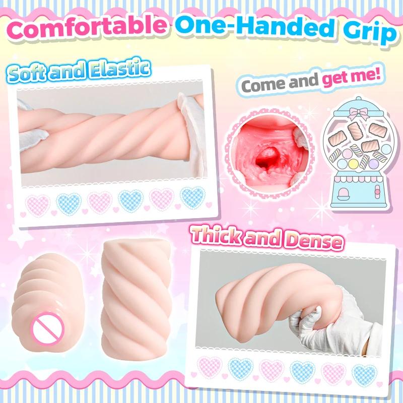 Soft Masturbator for Men Realistic Vagina Masturbation Cup Tight Pussy Anime Masturbators Adult Sex Toys for Man Non Greasy