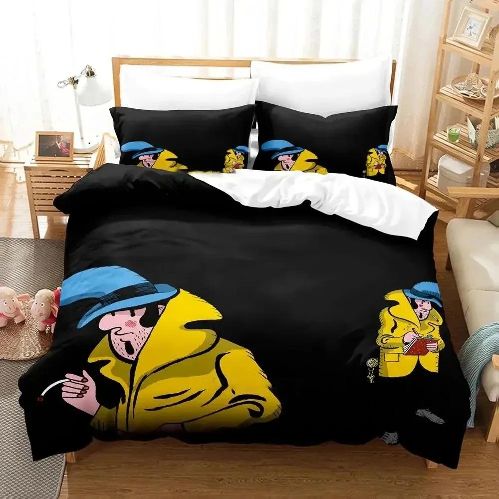

Anime Game Detective Case Clown Bot Bedding Set Duvet Cover Bed Set Quilt Cover Pillowcase Comforter King Queen Size Boys Adult EU single(135x200cm)