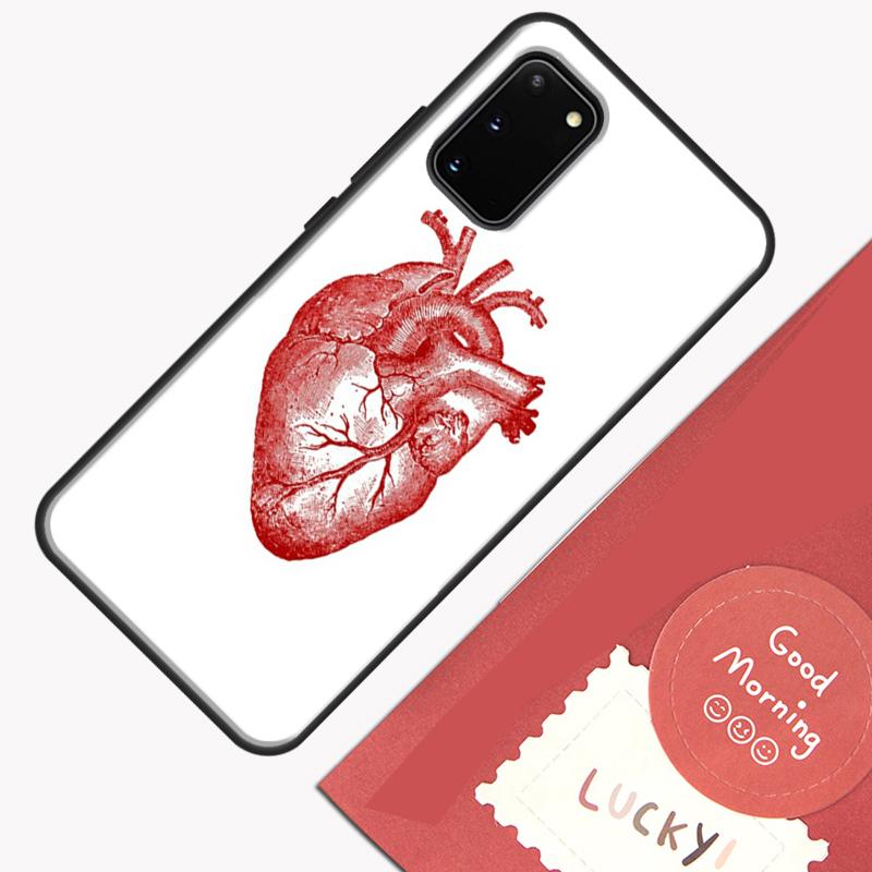 Human Heart Anatomy Phone Case For Samsung Galaxy S25 S26 Ultra S20 S21 S22 S23 S24 Plus S9 S10 S25 FE Cover Shell
