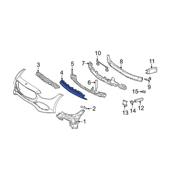Front Bumper Lower Grille for Mercedes-Benz W206 (2021-2023)