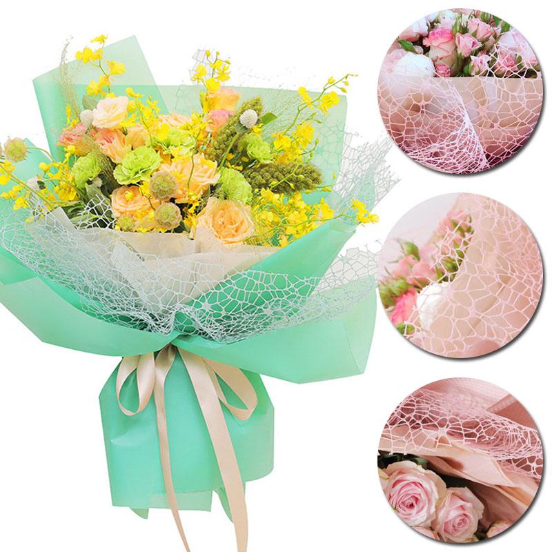 1 svazek Květinová síťka Síťovina s otvory Květinový papír Čerstvé Narozeniny Festival Dekorativní obal na kytici Papír na scrapbook Svatba Dekorace