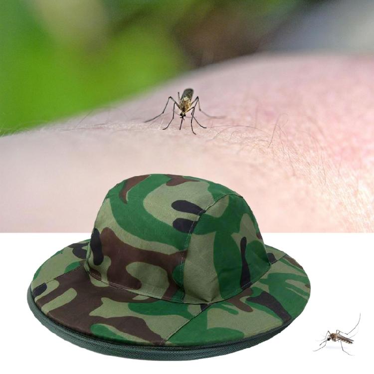 Foldable Net Yarn Hat Sun-proof Breathable Hiking Camping Fishing Double-Use Cap