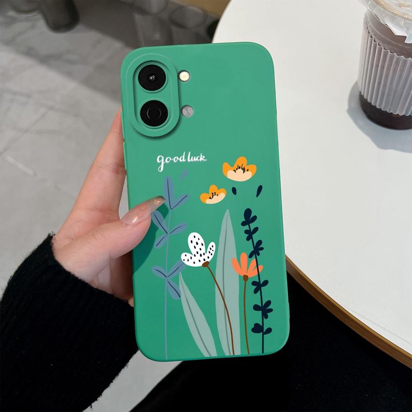 Lovely Back Cover For Tecno Spark Go 3 2 1S Pova 7 Ultra Pro Spark 40 40C 30 Phone Bags Cute Avocado Pretty Flowers Shell Soft Silicone Anti Slip Case