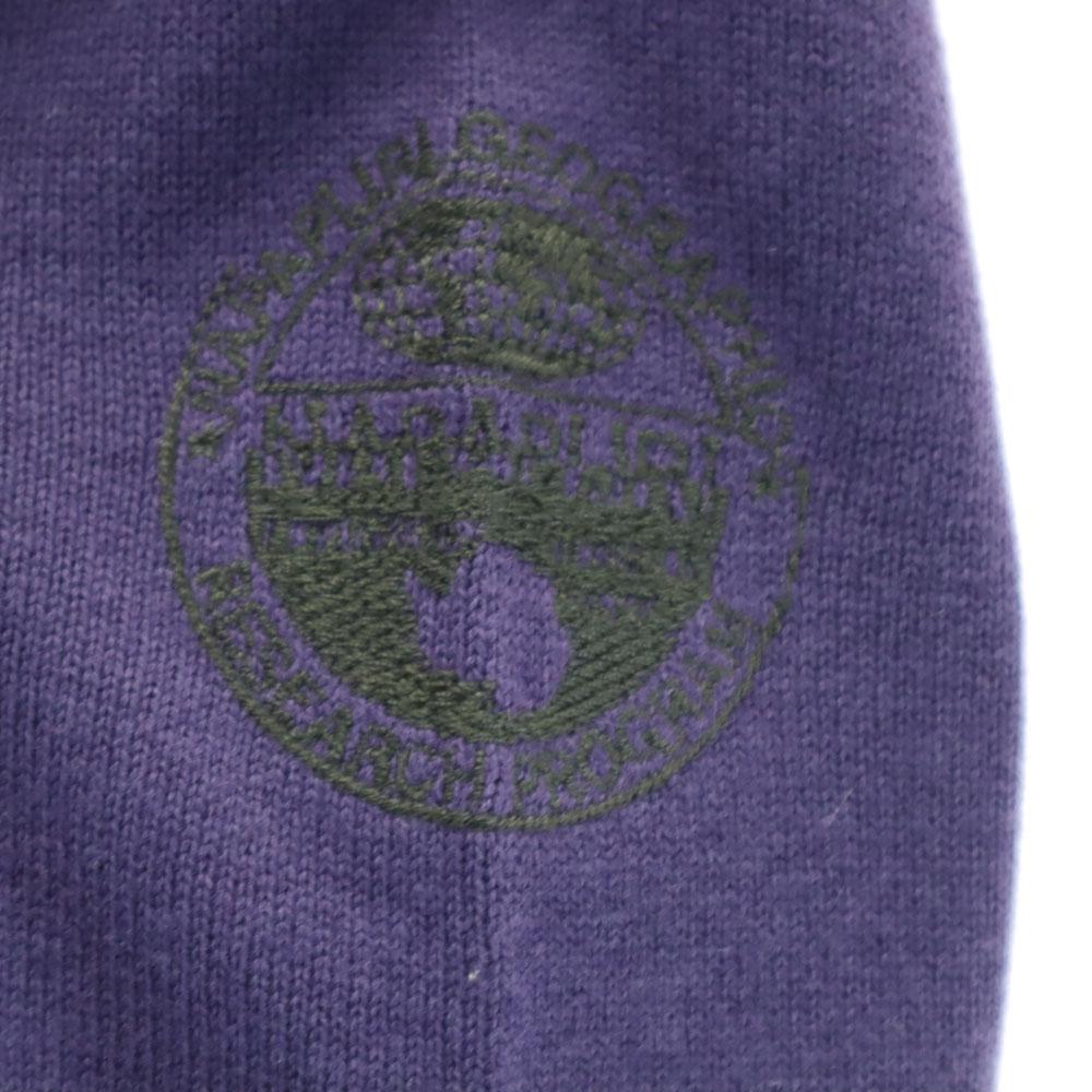 NAPAPIJRI Long sleeve sweater L Purple knit Men's Used