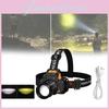Led Gesture Sensing Headlamp Zoomable Beam Powerful Light Night Lights Fishing