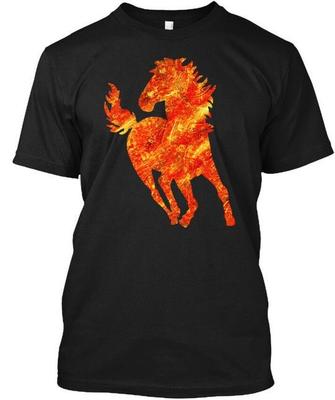 Cool Horse- Golden Na T-Shirt Made In the USA Size S To 5XL