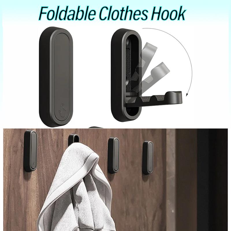 For RV Bathroom Home Camper Caravan RVInterior Accessories  Aluminium Alloy Foldable Clothes Hook Storage Camper Van Accessories