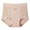Female Spring and Autumn Light Luxury Sexy Lace Splicing Jacquard Cotton Crotch Lift Hip Belly High Waist Triangle Briefs Einson