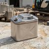 Oil Canister with Handle Stainless Steel Backup Petrol Tank Leakproof Can Drivers, Camping,