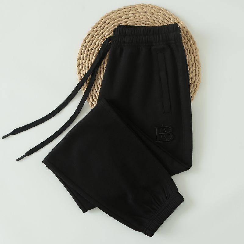 Sweat pants Women Spring and Autumn 2025 New Gray Women Loose Ankle-tied Sweatpants Casual High Waist Thin Pants