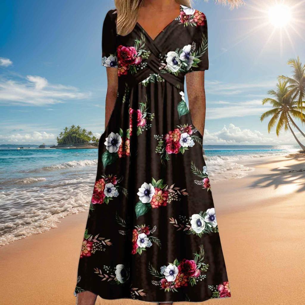 Popular Summer New Short-sleeved Dress Women's Clothing Women's Personalized Dress